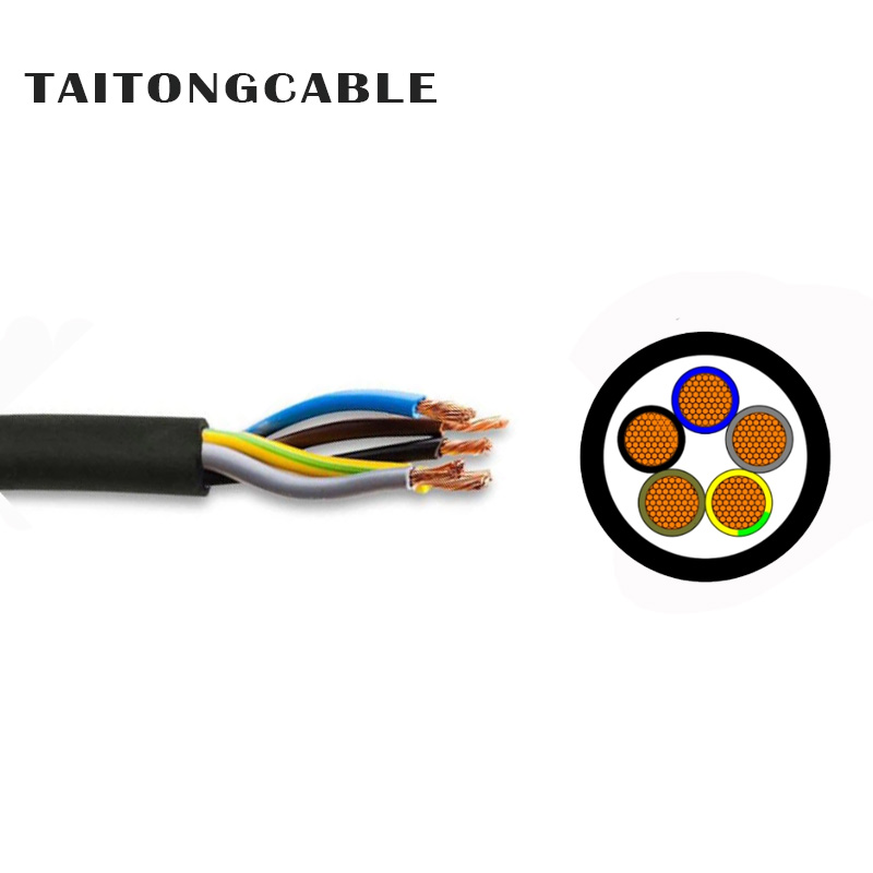 Tentsio baxuko 2-5 nukleoko kobrezko eroaleak XLPE isolatutako PVC estaldurarik gabeko elikatze-kableak