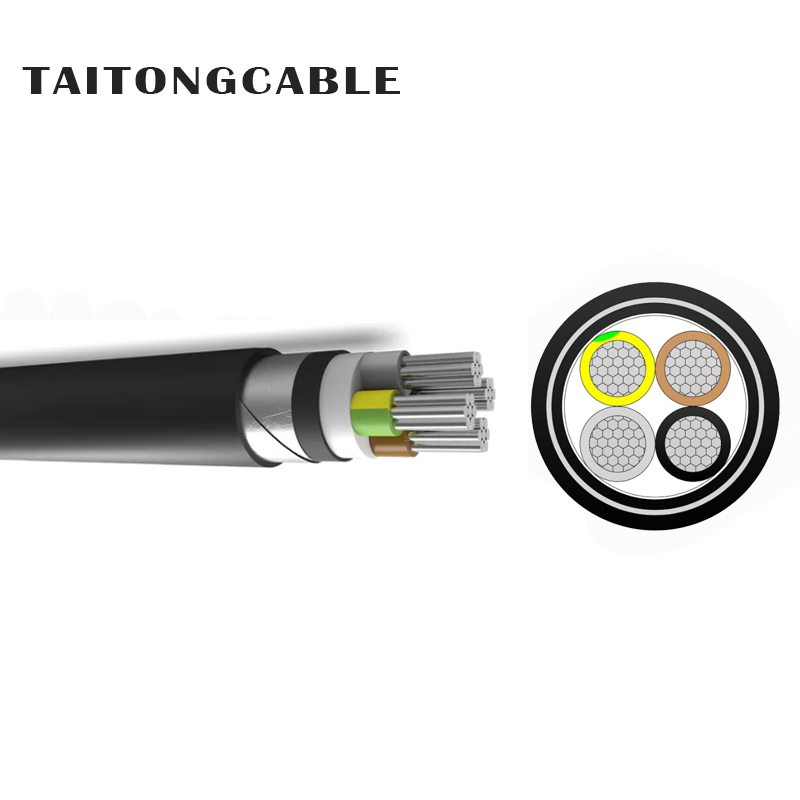 Tentsio baxuko 2-5 nukleo STA blindatutako aluminiozko eroale XLPE isolatutako PVC estalduradun elikatze-kableak