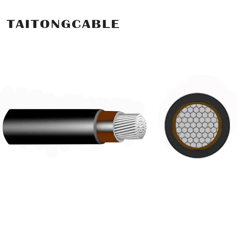 Tentsio baxuko nukleo bakarreko aluminiozko eroaleak PVC isolatuta dauden PVC estaldurarik gabeko elikatze-kableak