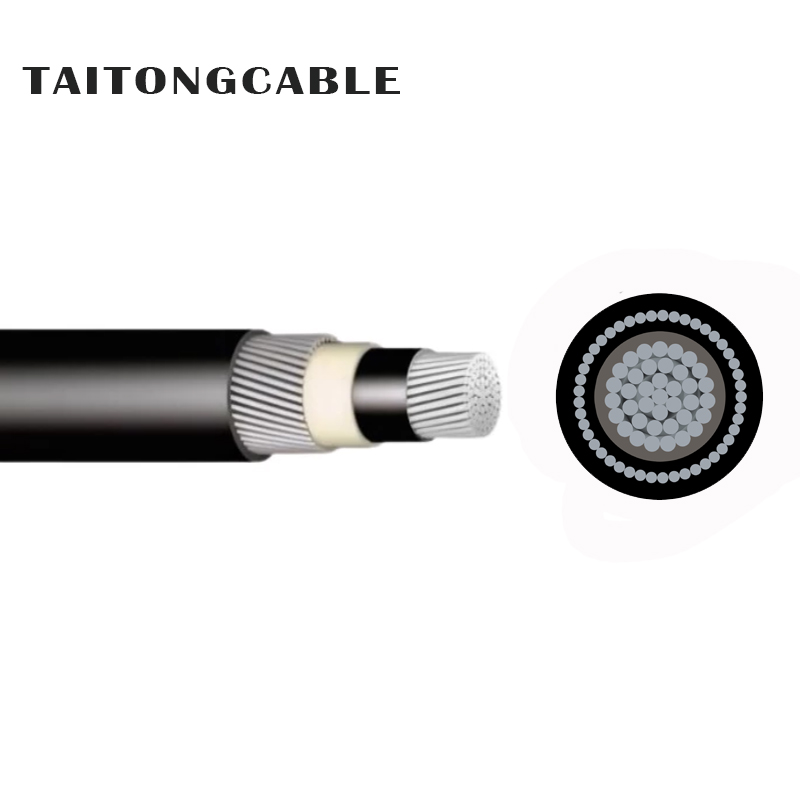Tentsio baxuko nukleo bakarreko AWA aluminiozko blindatu PVC isolatutako eta estalduradun elikatze-kableak