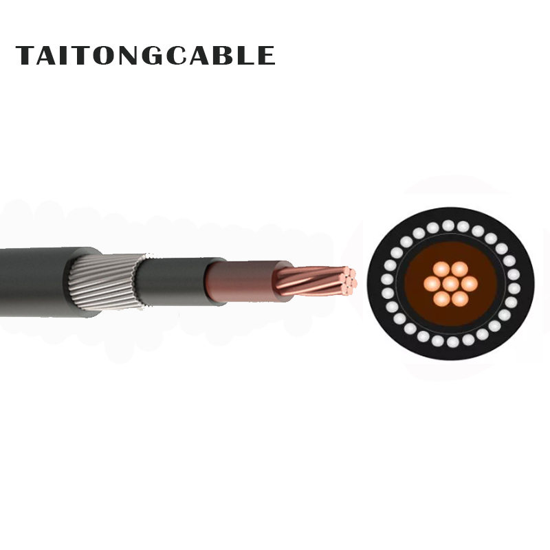 Tentsio baxuko nukleo bakarreko AWA blindatu kobre eroaleak PVC isolatuak PE Sheath potentzia-kableak